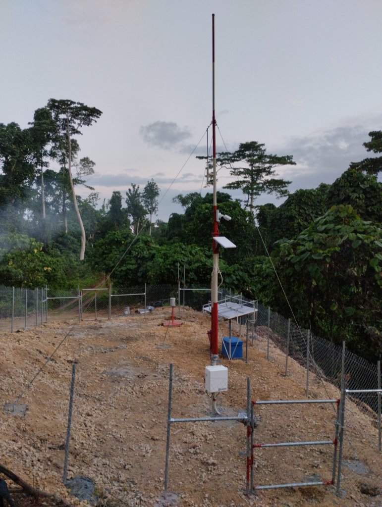 New Vanuatu river monitoring gauge in the Sarakata river, Luganville, Santo, Sanma Province.